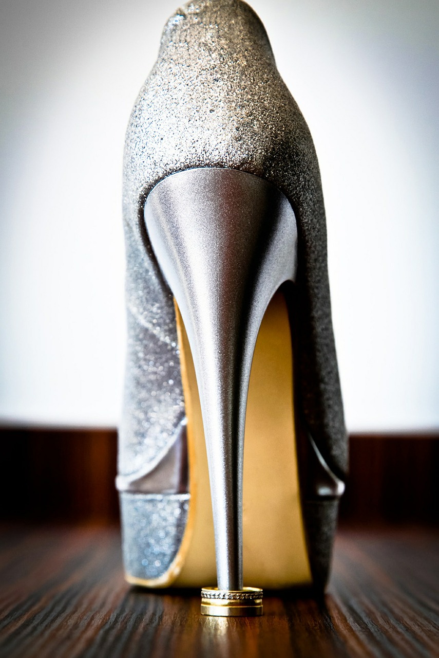 shoes, wedding, detail